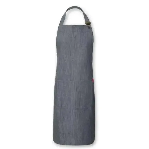 Oliver Harvey Denim Bib Apron Black, Grey, Indigo