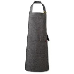 Oliver Harvey Denim Bib Apron Black, Grey, Indigo