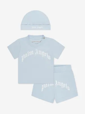 Palm Angels Baby Boys Tri-Pack Gift Set in Blue