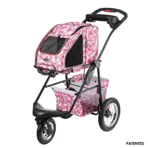 Pink Camo 5-in-1 Pet Stroller - Complete Travel System