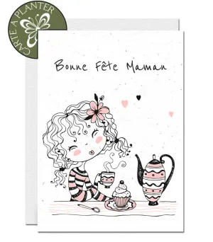 Plantable Mother's Day Card - Afternoon Tea