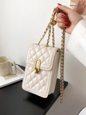 Quilted Chain Crossbody Bag