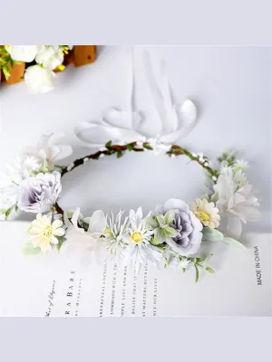 Radiant Blooms Floral Headband Crown