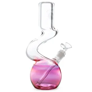 Raven Glass 12in Wavy Fumed Beaker Bong