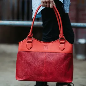 Red Leather Purse For Womens