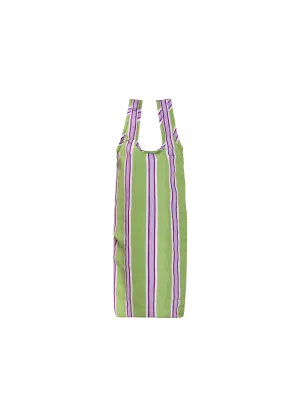 Reusable Bottle Bag (Stripes Olive)