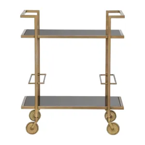 Richmond Interiors Xo Trolley – Brushed Gold