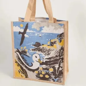 Seasalt Jute Shopper Botallack Fulmars Seascape