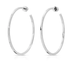 Silver Ava Hoop Earrings