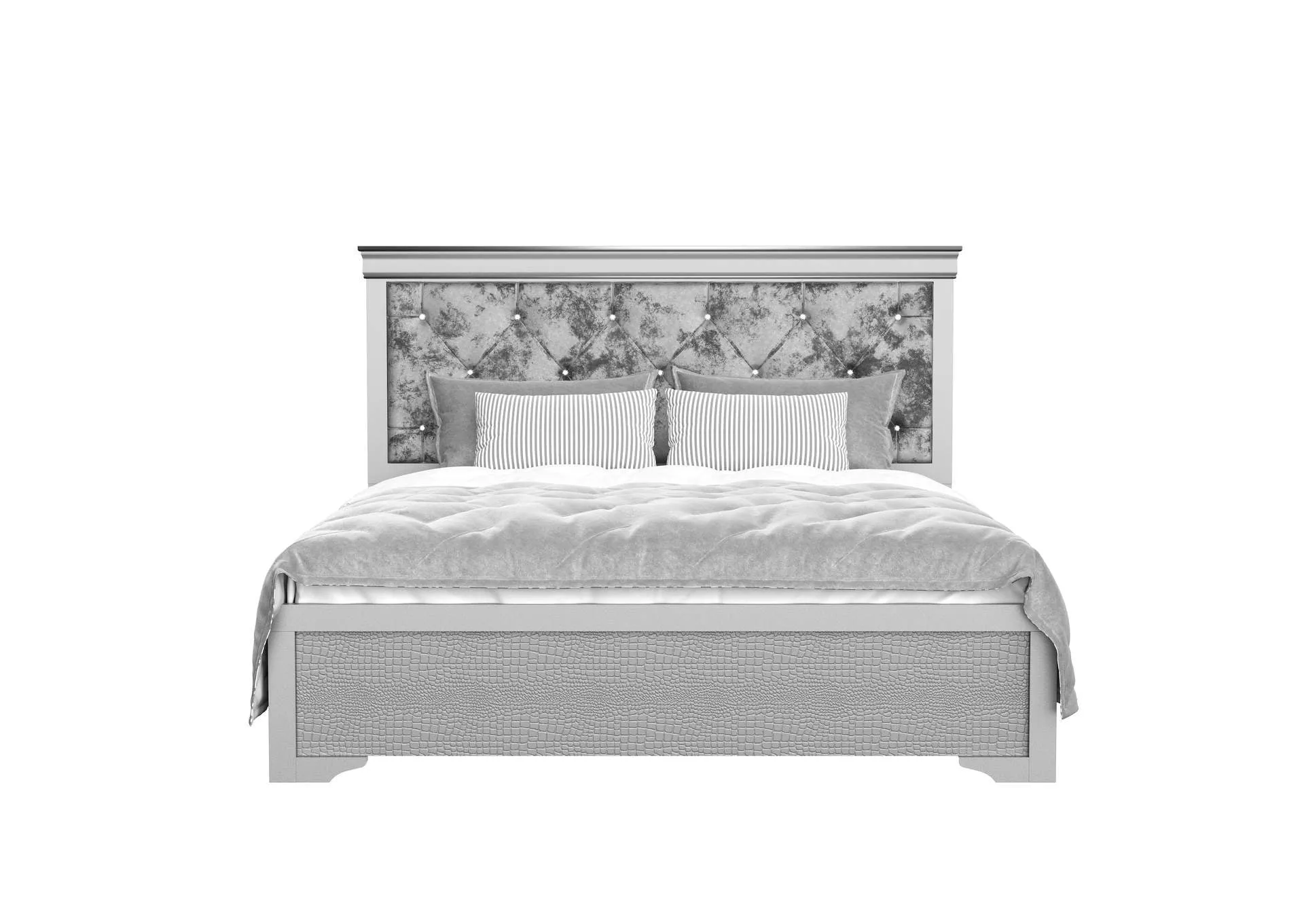 Silver Verona King Bed