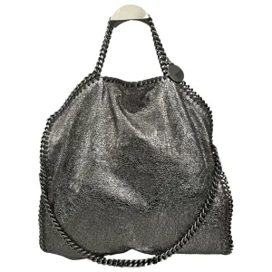 STELLA MCARTNEY Large Silver Falabella Shoulder Bag LHQ476