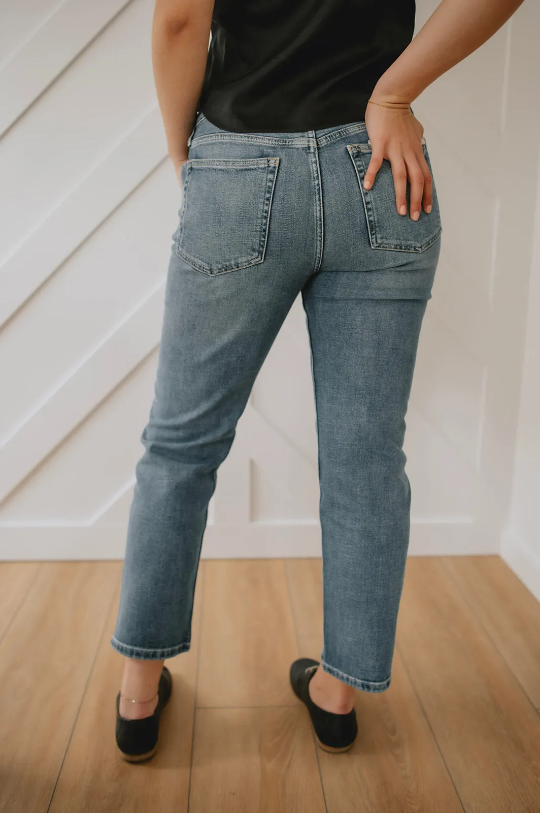 The Rae Mid Rise Straight Denim by ÉTICA - Stellar