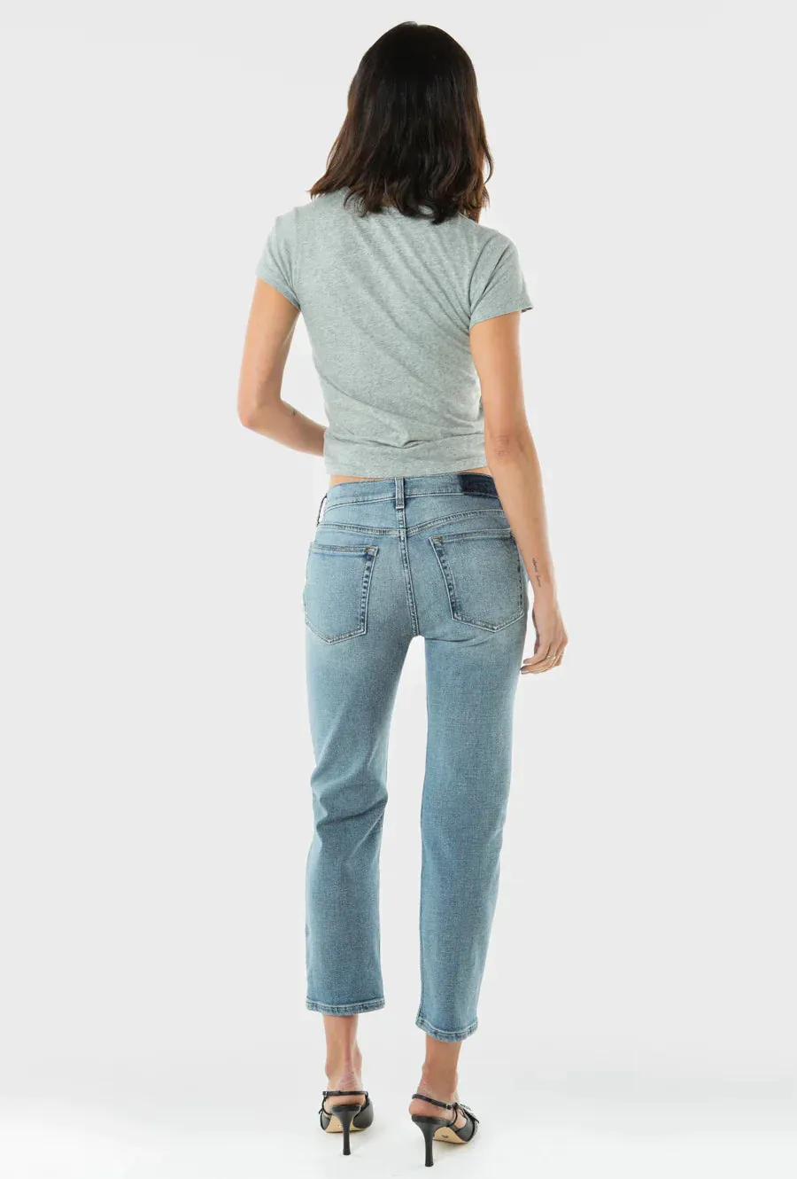 The Rae Mid Rise Straight Denim by ÉTICA - Stellar