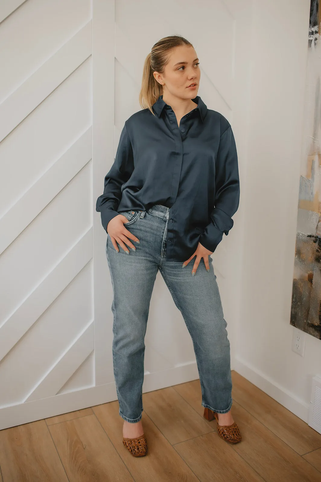 The Rae Mid Rise Straight Denim by ÉTICA - Stellar