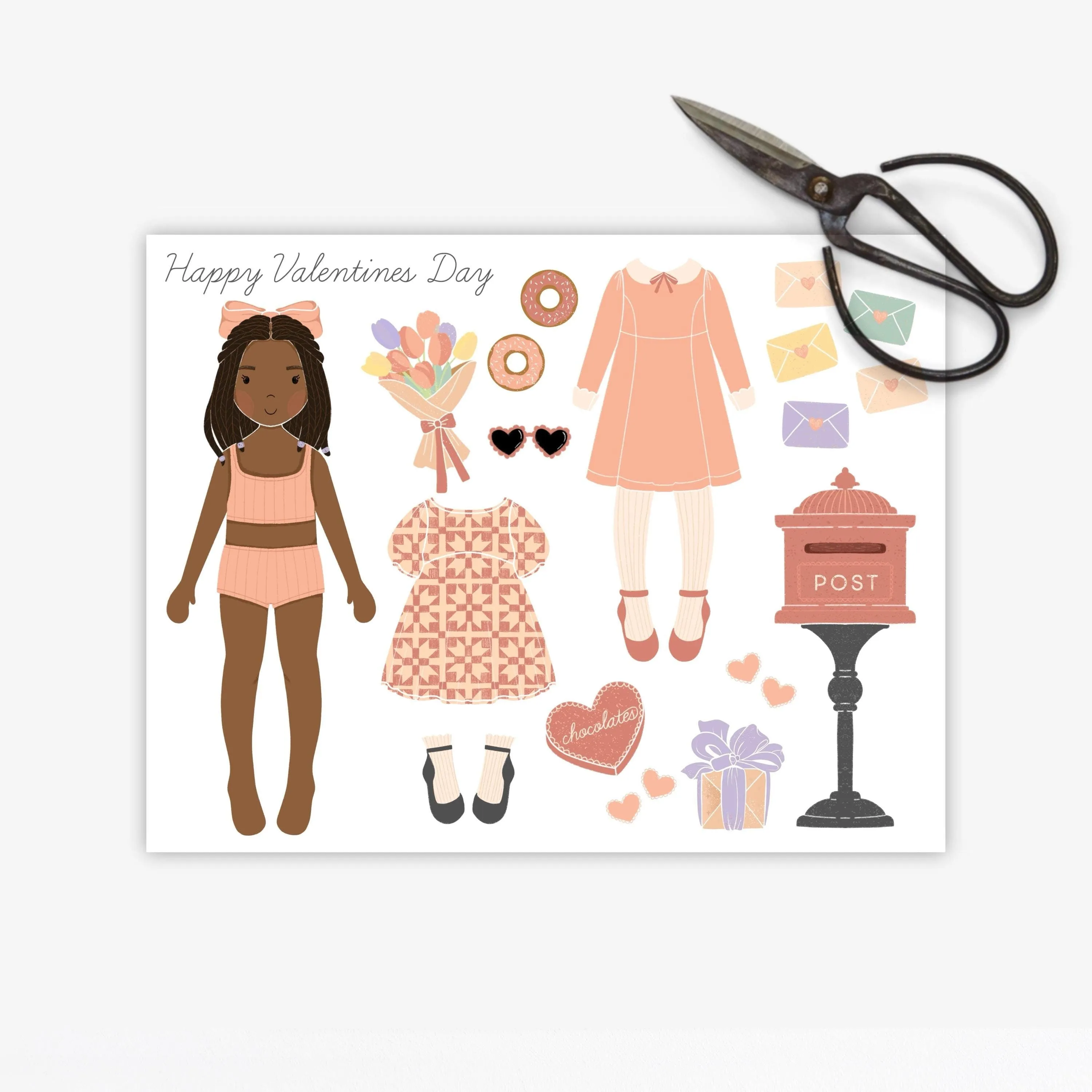 Valentine's Day Paper Doll | Free Download