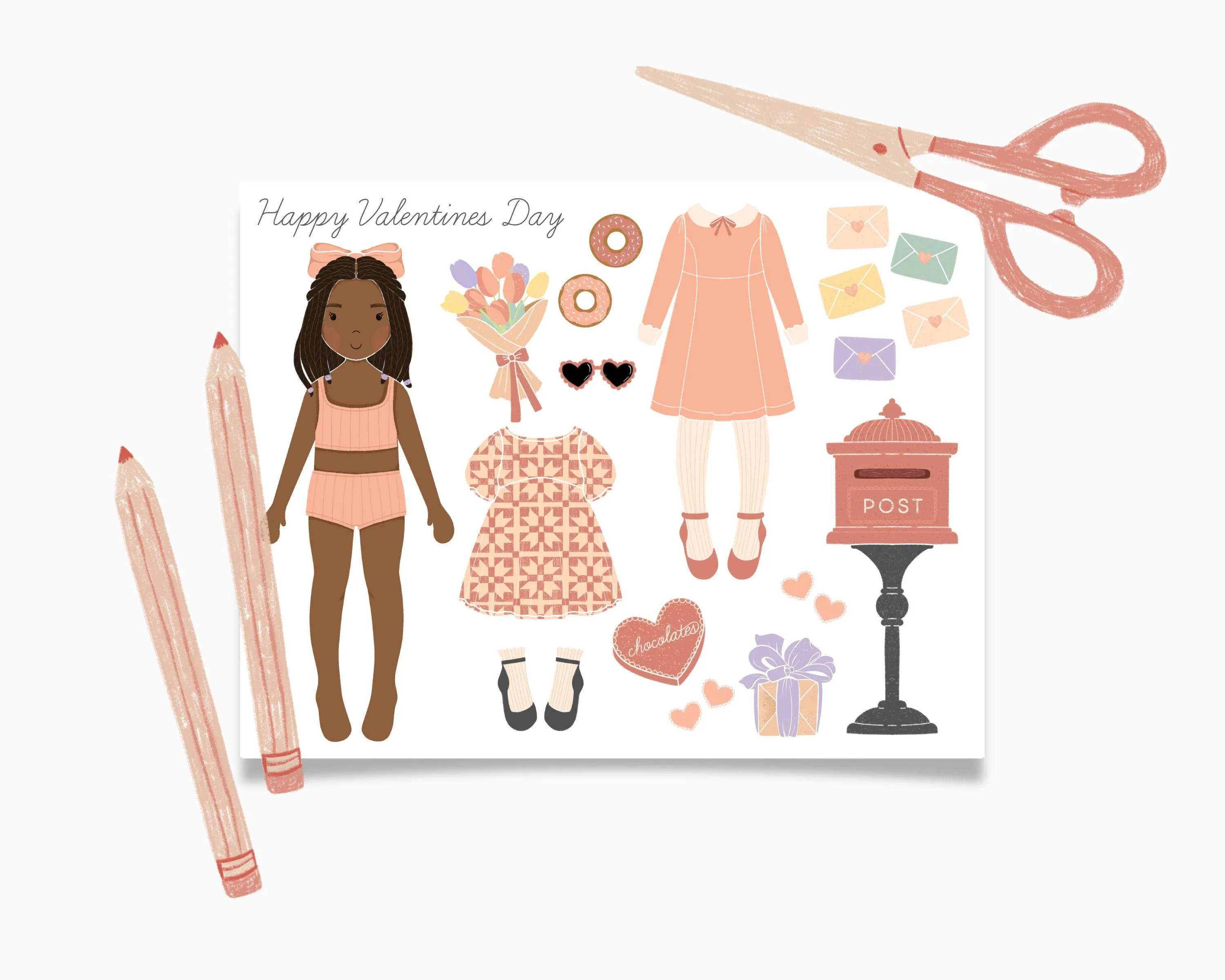 Valentine's Day Paper Doll | Free Download