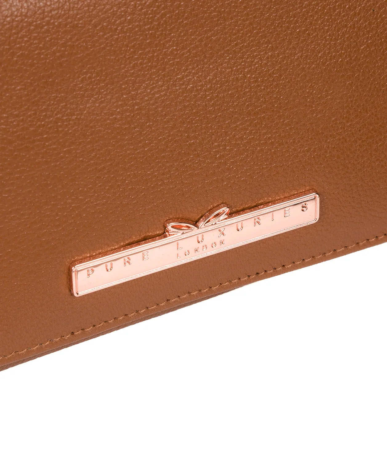 'Wren' Tan Leather Purse